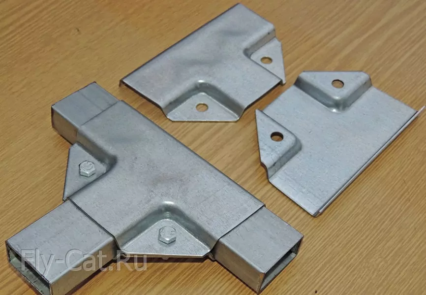 Краб T-образный (40x40x40; 1,5 мм) фото 3