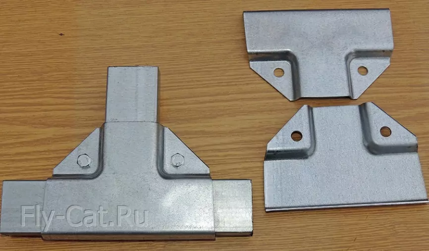 Краб T-образный (40x40x40; 1,5 мм) фото 1