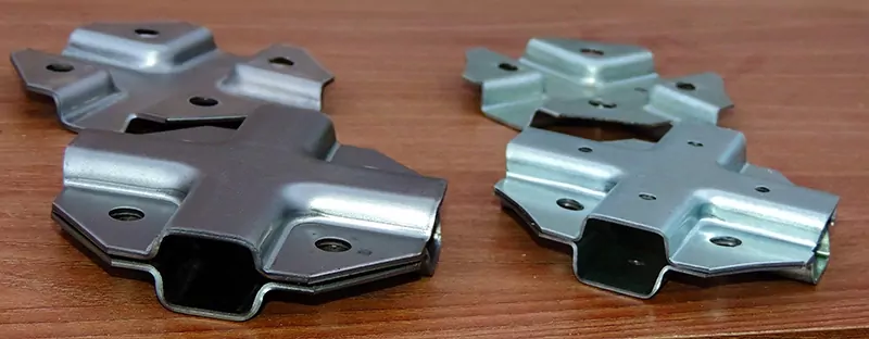 Крепёж для профильных труб Х-образный фото 4