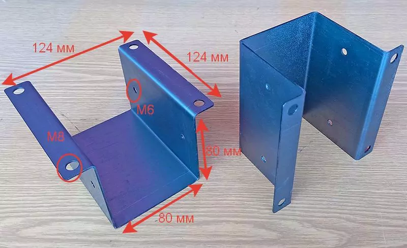 размеры заборного крепежа