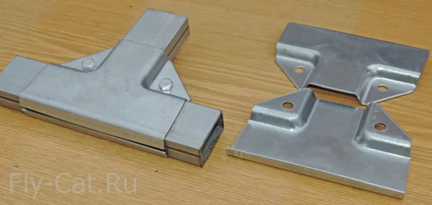 Краб T-образный (40x40x40; 1,5 мм) фото 2