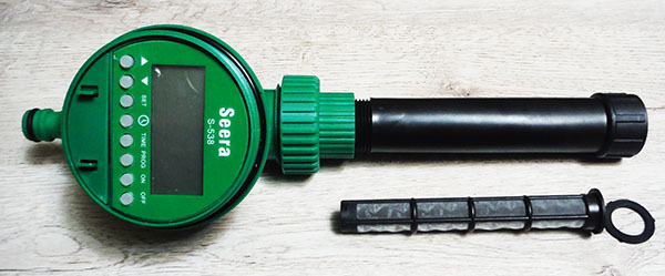 Фильтр для полива с таймером